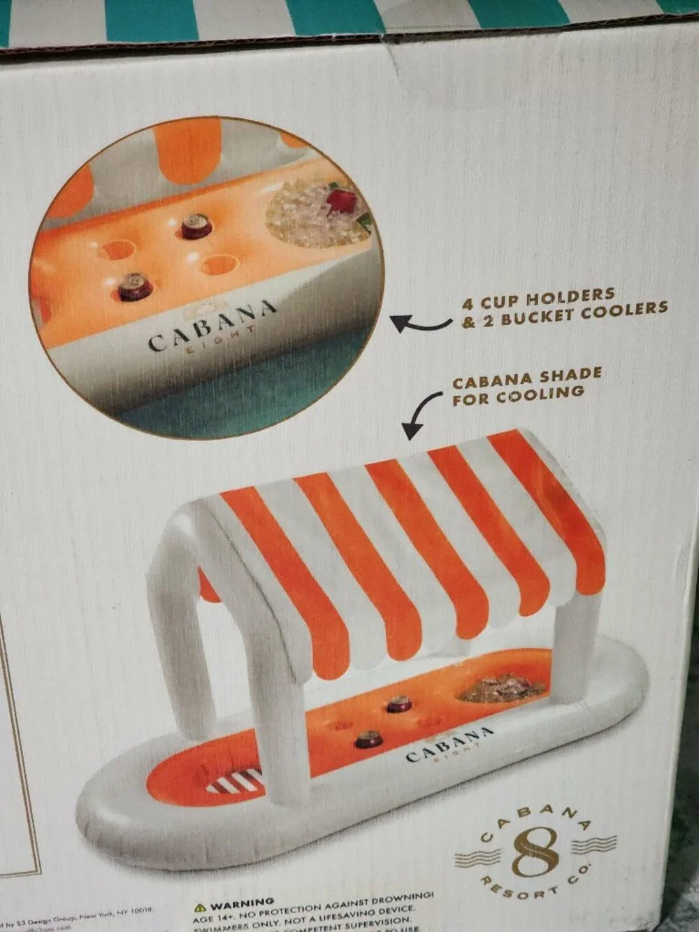 Floating Cabana Bar Pool_ Brand New In Original Box Never Opened